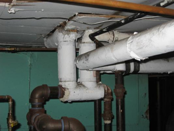 Asbestos lagging was used in exchanges and in customer premises