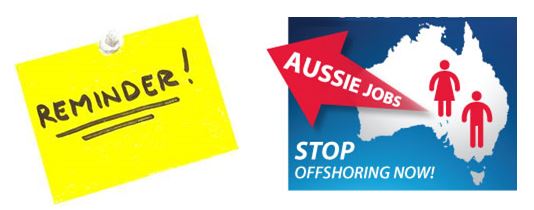 Reminder Off shoring petition