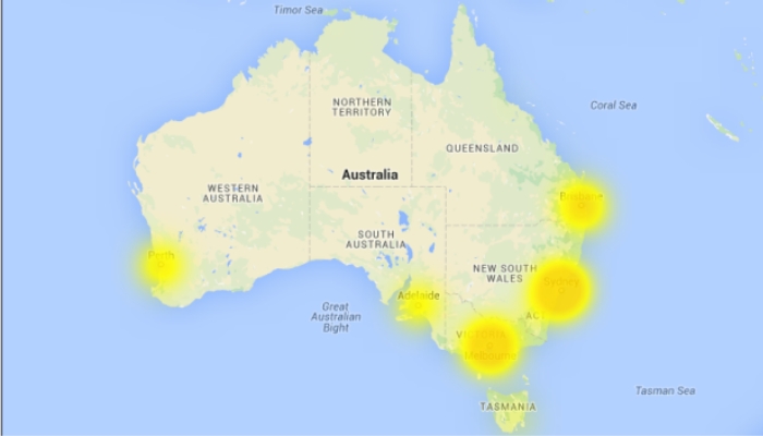 map australia